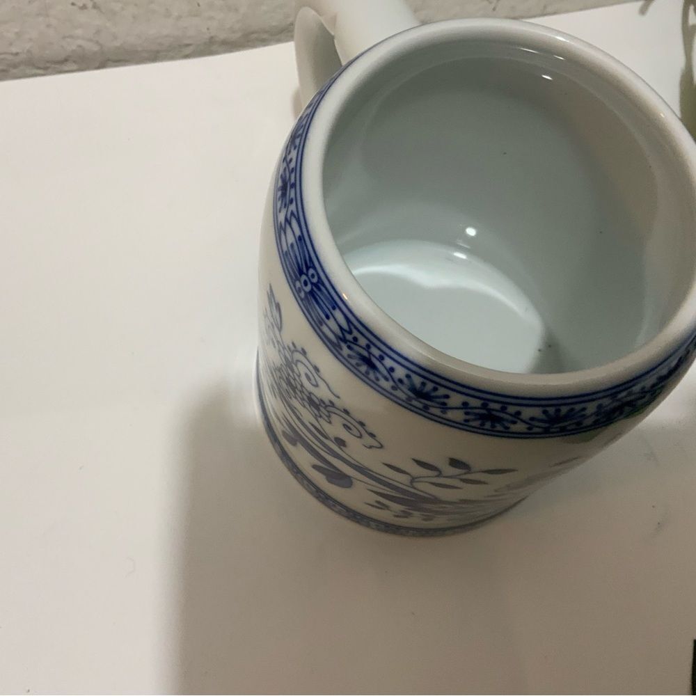 Hutschenreuther  Blue Onion Mug Or Beer Stein blue White Excellent  G3 - Picture 10 of 10